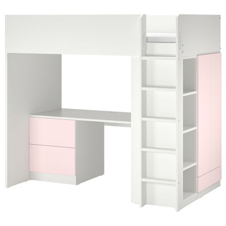 Кровать-чердак, 90x200 cm IKEA SMÅSTAD СМОСТАД 894.374.23