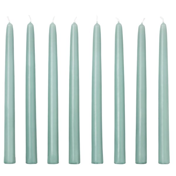 Неароматическая свеча КЛОКХЕТ, светло-зеленый (25 см) - фото 1