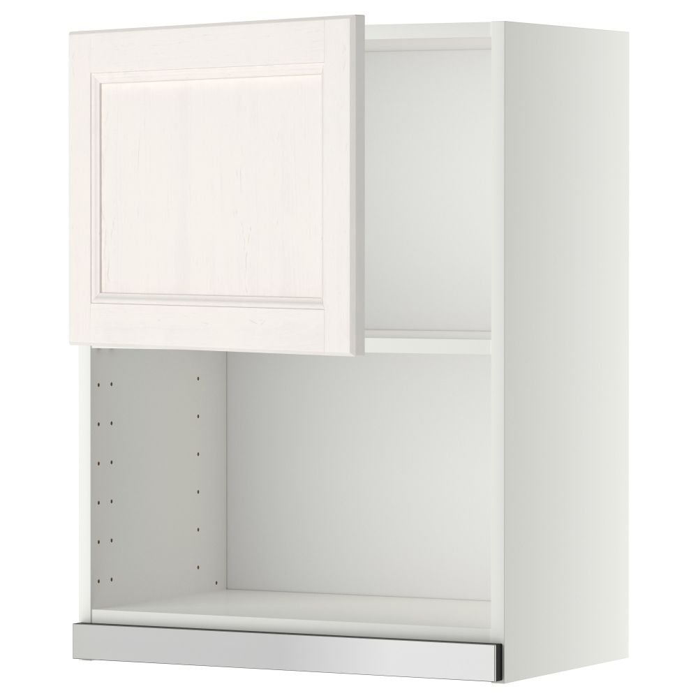 Навесной шкаф для СВЧ-печи МЕТОД, белый, Лаксарби белый - схема-чертеж с размерами