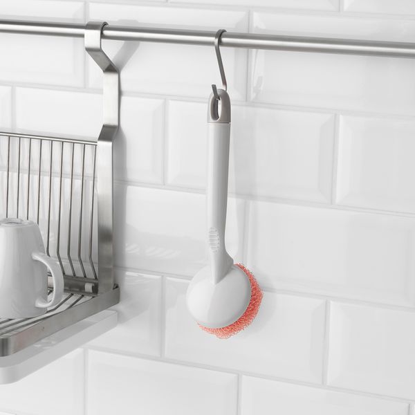 Круглая губка с ручкой IKEA PEPPRIG ПЕППРИГ 904.995.42 - схема-чертеж с размерами