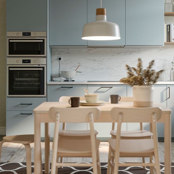 Раздвижной стол, береза, 118, 173x78 см IKEA RÖNNINGE РЁННИНГЕ 305.074.65 - схема-чертеж с размерами