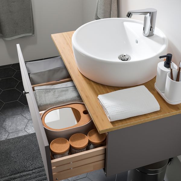 Шкаф под раковину, столешница 45, раковина, 82x49x74 cm IKEA GODMORGON ГОДМОРГОН, TOLKEN ТОЛКЕН, TÖRNVIKEN ТОРНВИКЕН 194.146.94 - фото 4