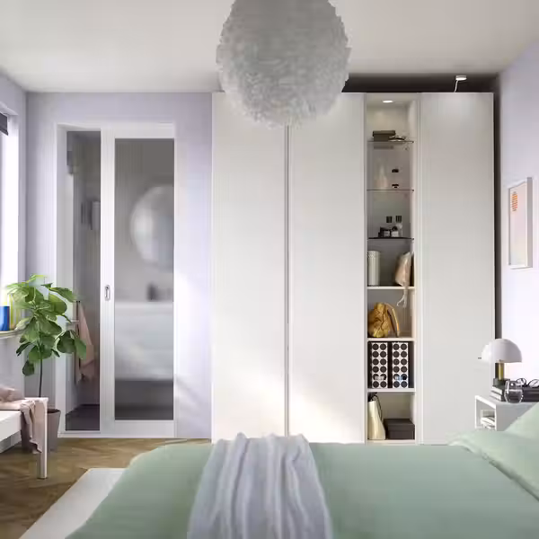 PAX / VIKANES Гардероб, комбинация - схема-чертеж с размерами