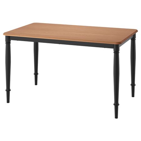 Стол обеденный, сосновый шпон/черный 130x80 см IKEA DANDERYD ДАНДЭРЮД 004.431.49