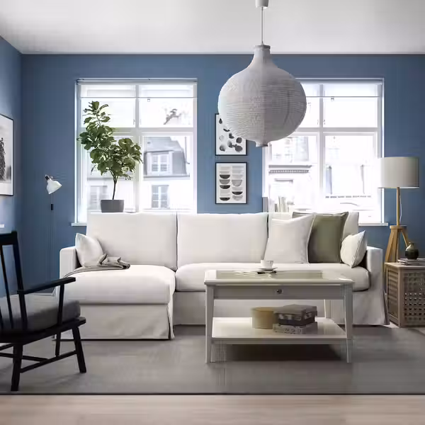 HYLTARP ХИЛЬТАРП 3-местный диван с козеткой, левый - Gransel неокрашенный - фото 2