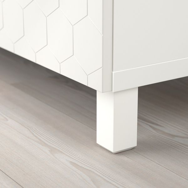 Тумба под ТВ, с дверцами, белый/вассвик/стуббарп белый 120x42x74 см IKEA БЕСТО 392.666.02 - фото 5