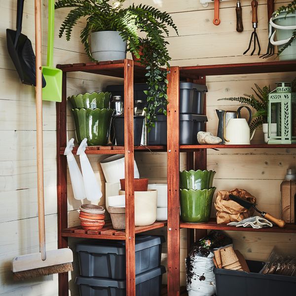 Стеллаж, для/сада, коричневая морилка 70x35x161 см IKEA TORDH ТУРД 493.161.78 - фото 8