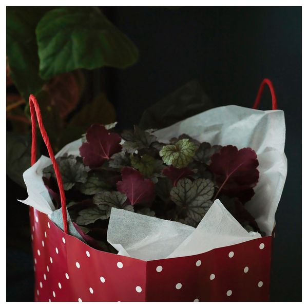 Подарочный пакет ВИНТЕР 2018, с рисунком, красно-синий (27x32 см) - схема-чертеж с размерами