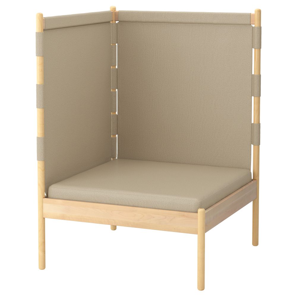 Угловое кресло ИКЕА ПС 2014, Рисане неокрашенный - фото 1