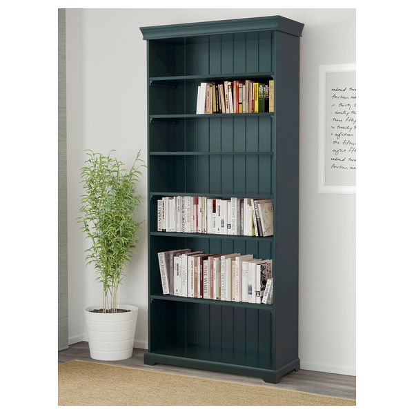 Стеллаж ЛИАТОРП, темный оливково-зеленый (96x214 см) - фото 4