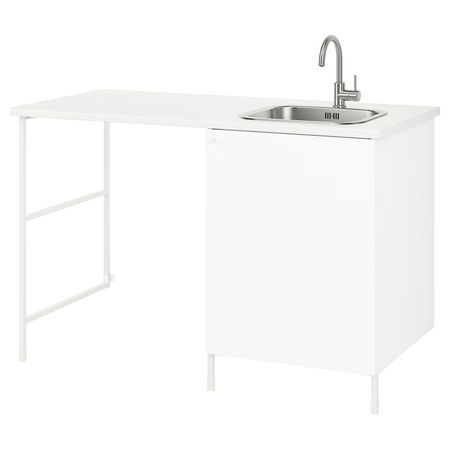 ENHET Комбинация для домашней прачечной - белый 139x63.5x90.5 см