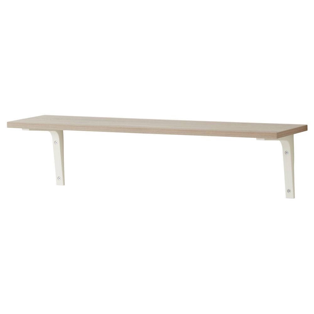 Полка с консолью ТОДАЛЕН, серо-коричневый, белый (79x19 см) - схема-чертеж с размерами