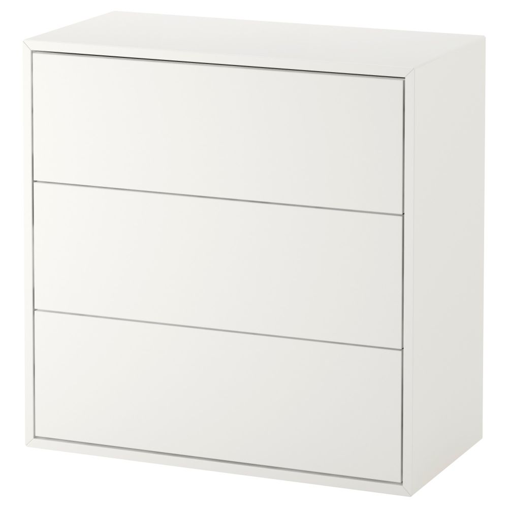 Шкаф с 3 ящиками, 70x35x70 см, белый IKEA EKET ЭКЕТ 403.339.69 - фото 1