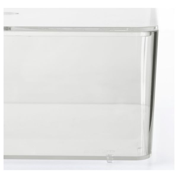 Контейнер с крышкой, 5 шт ГОДМОРГОН, прозрачный (24x20x10 см) - схема-чертеж с размерами