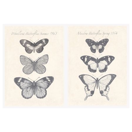 Картина ПЬЕТТЕРИД, бабочки (28x38 см)