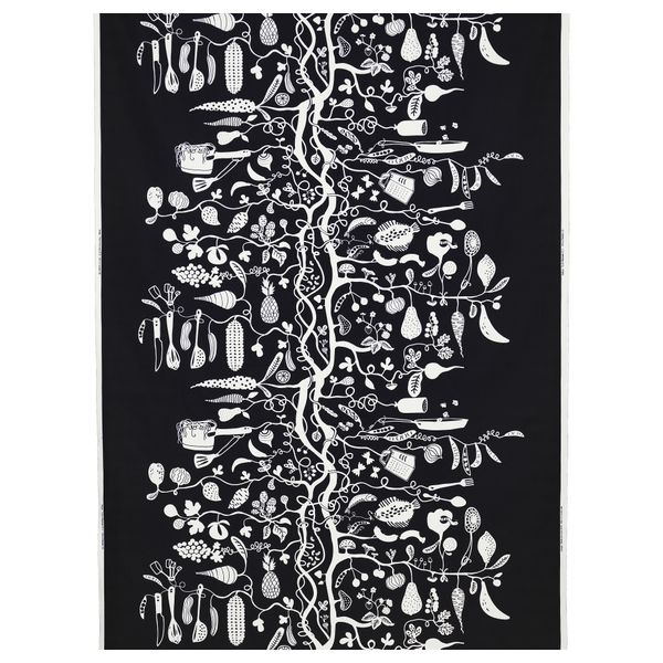 Ткань РИПДОН, черный/белый (150 см) - схема-чертеж с размерами