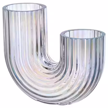 RÄFFELBJÖRK РЭФФЕЛБЬЁРК Ваза - перламутровый 12 см