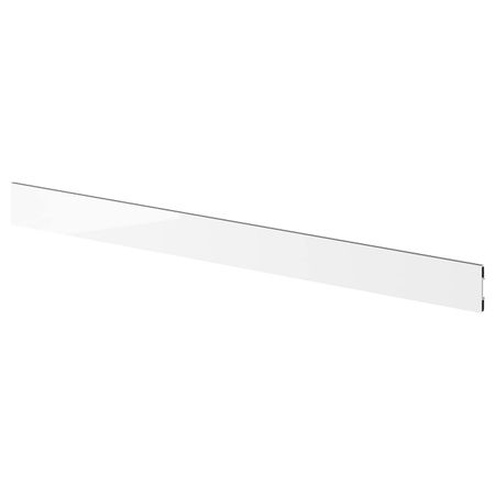 Цоколь, глянцевый белый 220x8 см IKEA FÖRBÄTTRA ФОРБЭТТРА 803.975.44