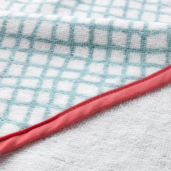 Полотенце с капюшоном, бирюзовый, красный 80x80 см IKEA КЛЭММИГ 603.730.73 - схема-чертеж с размерами