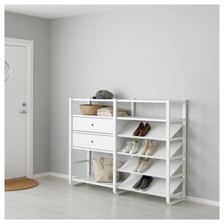 2 секции ЭЛВАРЛИ, белый (165x40x126 см)