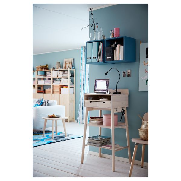 Навесной шкафчик ВЭЛЬЕ, синяя бирюза (35x35 см) - схема-чертеж с размерами