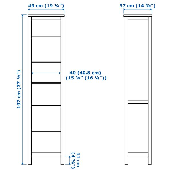 IKEA, дополнительный ракурс - схема-чертеж с размерами