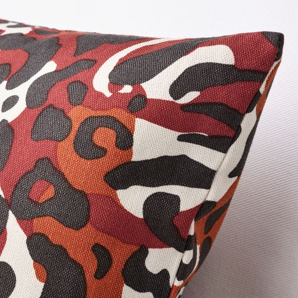 Чехол на подушку, 50x50 см, коричнево-красный IKEA KAPHYACINT 105.542.26 - схема-чертеж с размерами
