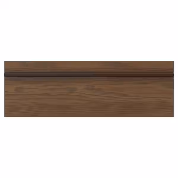STENSTA СТЕНСТА Фронтальная панель ящика - темно-коричневый ясеневый шпон 60x20 см - фото 1