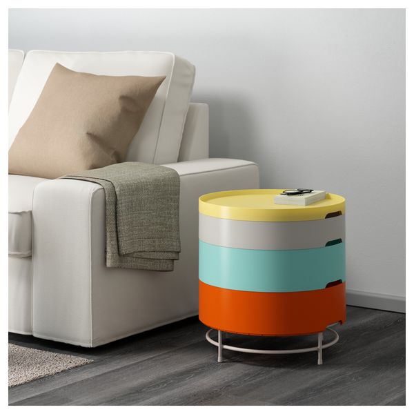 Столик с отделениями для хранения ИКЕА ПС 2014, разноцветный (44 см) - фото 2