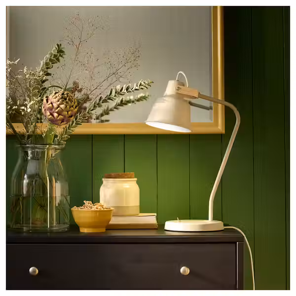 SJÖMAKT ШЁМАКТ Настольная лампа - бежевый/ясень - фото 3