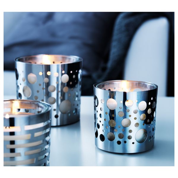 Украшение для свечи в стеклянном стакане ВАККЕРТ, точечный (8 см) - фото 4