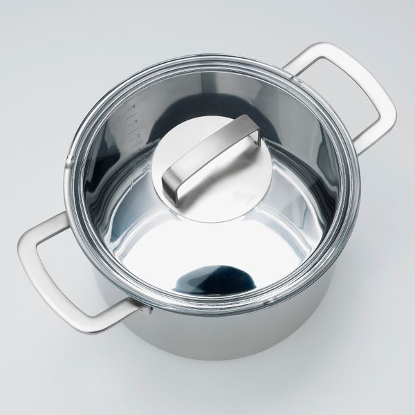 Кастрюля с крышкой, нержавеющая сталь/стекло 5 л IKEA IKEA 365+ ИКЕА/365+ 303.834.17 - фото 5