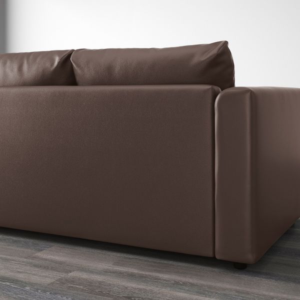 4-местный угловой диван, с открытым торцом, Фарста темно-коричневый IKEA ВИМЛЕ 492.114.97 - фото 6