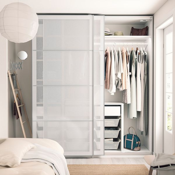 Гардероб, комбинация, белый белый/под бумагу 200x66x236 см IKEA PAX ПАКС / SVARTISDAL СВАРТИСДАЛЬ 393.857.04 - фото 2