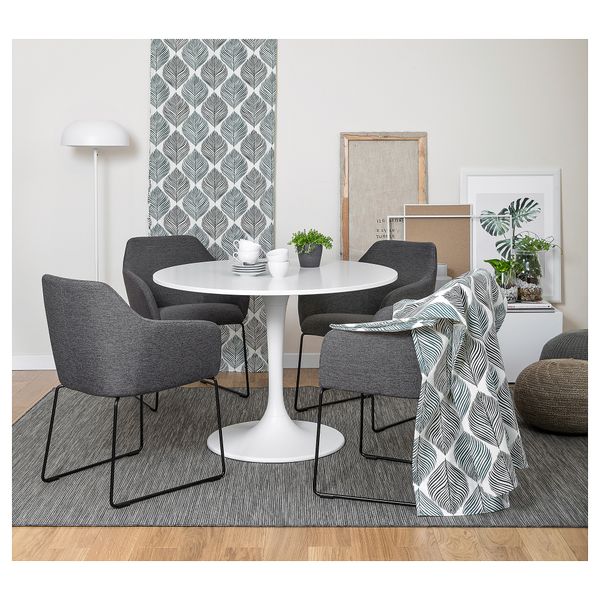 Стул, металлический черный-серый IKEA TOSSBERG ТОССБЕРГ 904.353.24 - фото 3