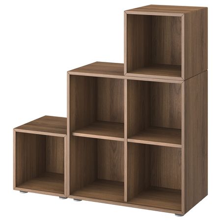 EKET Комбинация шкафов с ножками - под грецкий орех 105x35x107 см