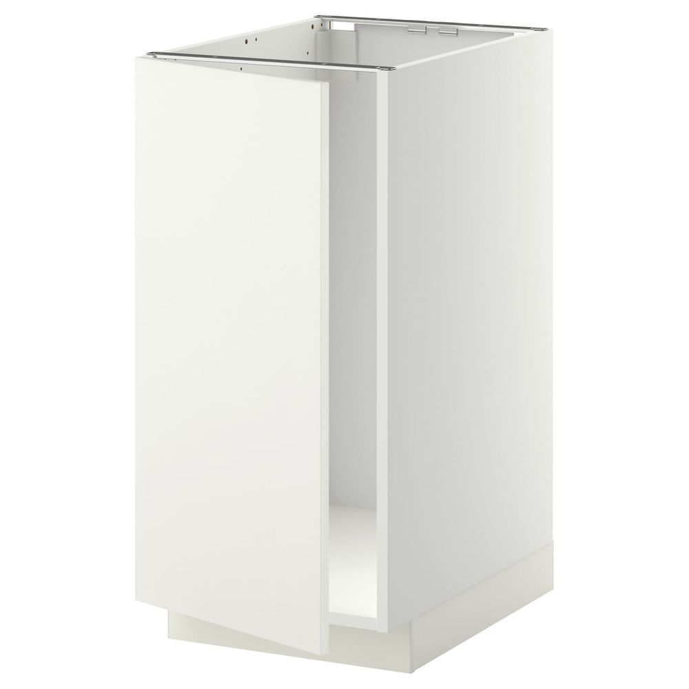 Напольный шкаф для мойки, мусорных конт, белый/Хэггеби белый 40x60 см IKEA METOD МЕТОД 592.262.43 - схема-чертеж с размерами