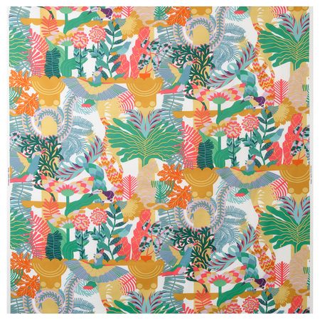 Ткань, белый/разноцветный 150 см IKEA НЭБФЛИ 504.648.27