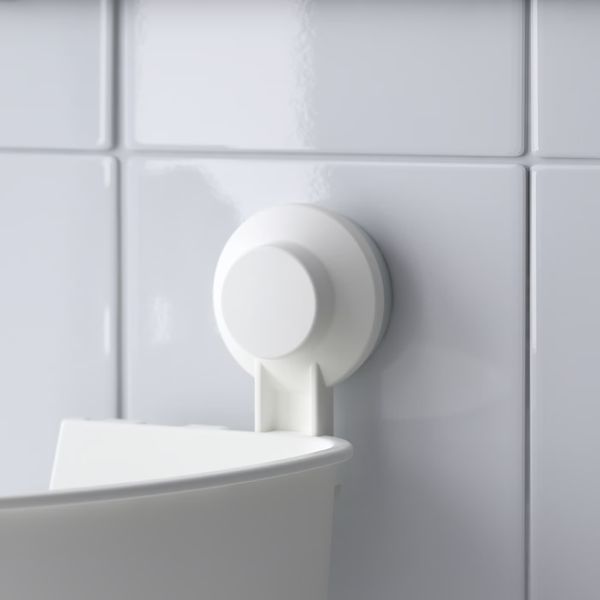 TISKEN Угловая полка на присосках - белый - фото 7