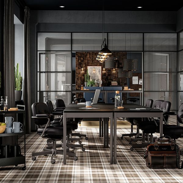 Стол, черный/темно-серый 140x70x75 см IKEA IDÅSEN ИДОСЕН 293.958.93 - фото 2