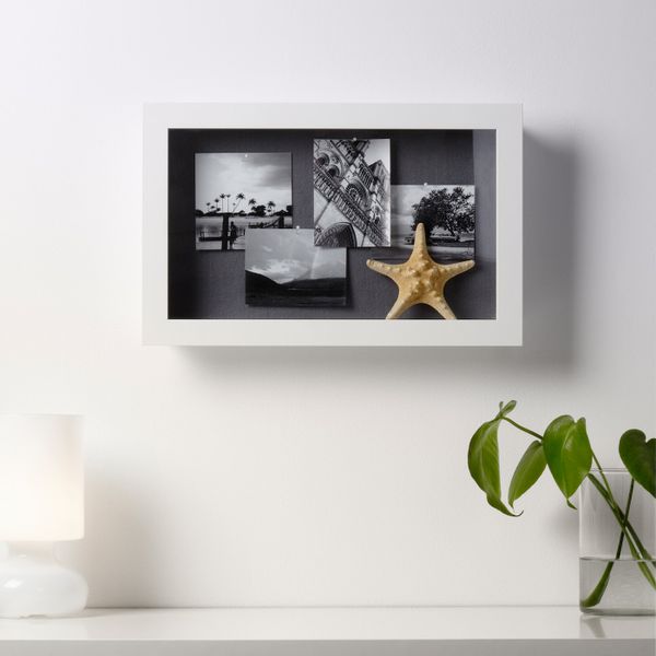 Рама для трехмерной картины, белый 30x47x8 см IKEA КАССЕБИ 503.815.87 - схема-чертеж с размерами