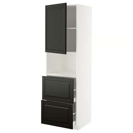 METOD / MAXIMERA Высокий шкаф д/СВЧ/дверца/2ящика