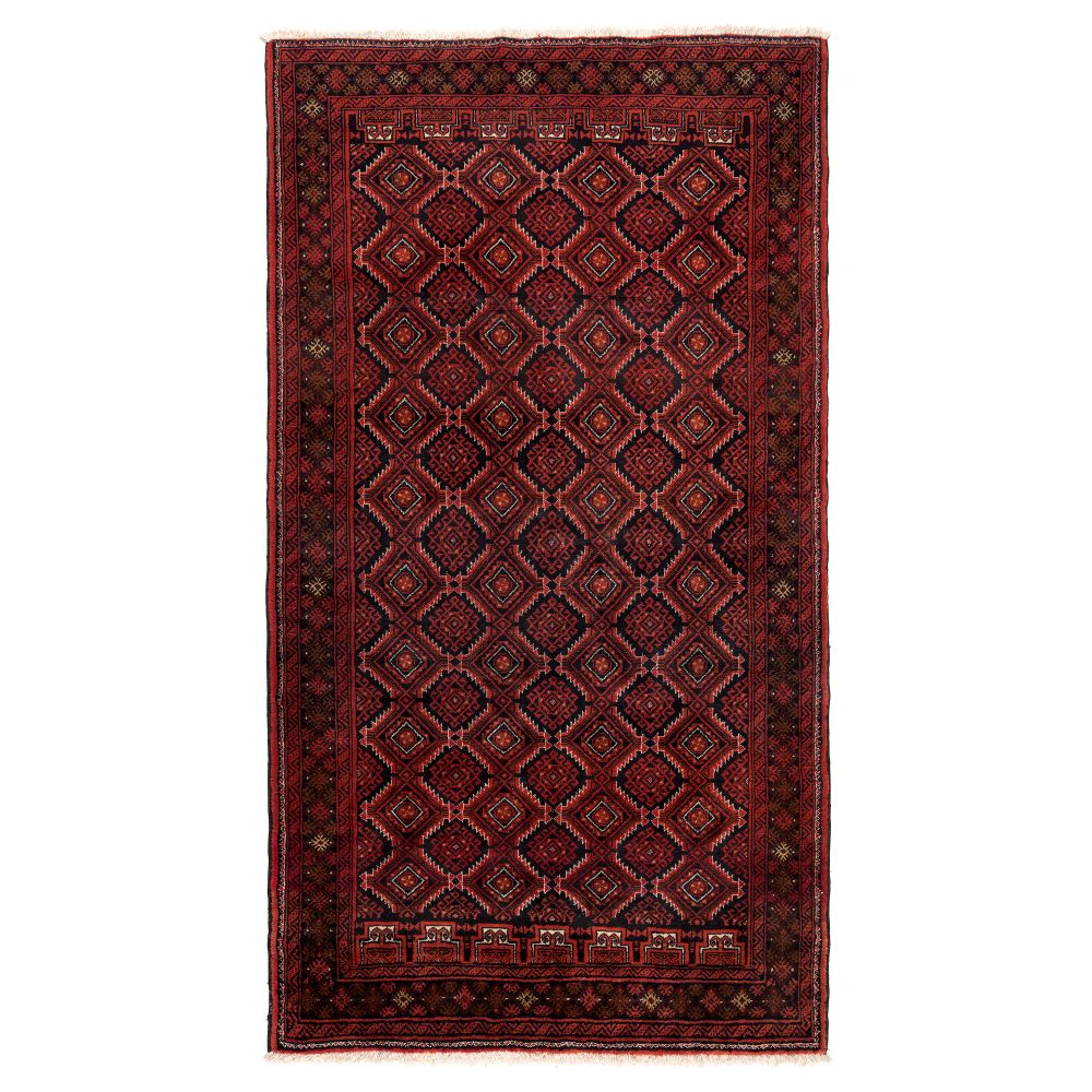 Ковер, короткий ворс, 100x200 см, ручная работа различные орнаменты IKEA PERSISK BELUTCH ПЕРСИСК БЕЛУДЖ 202.992.21 - фото 1