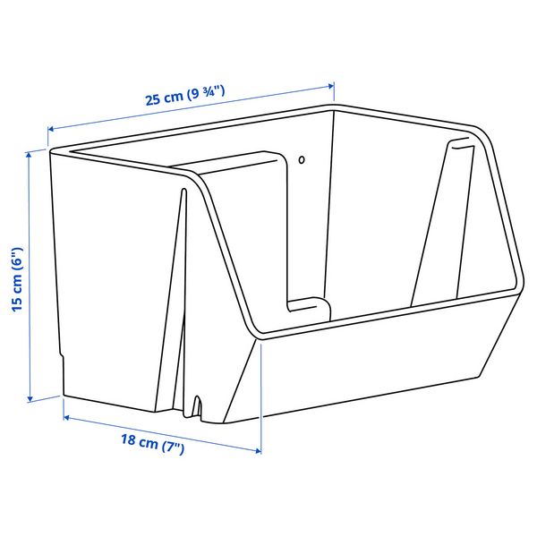 IKEA, дополнительный ракурс - схема-чертеж с размерами