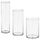 Набор ваз, 3 штуки, прозрачное стекло IKEA CYLINDER ЦИЛИНДР 503.775.14