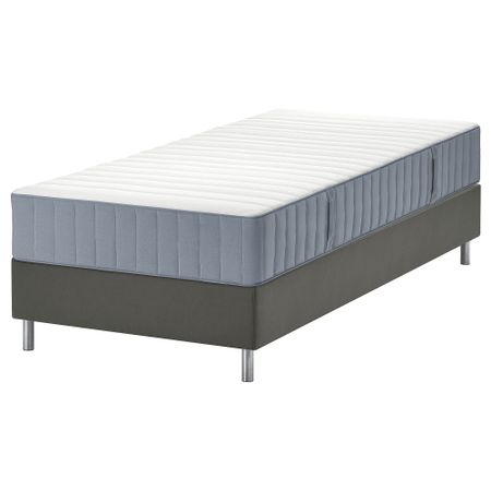 Тахта, Valevåg жесткий, голубой темно-серый, 90x200 см IKEA LYNGÖR 295.427.14