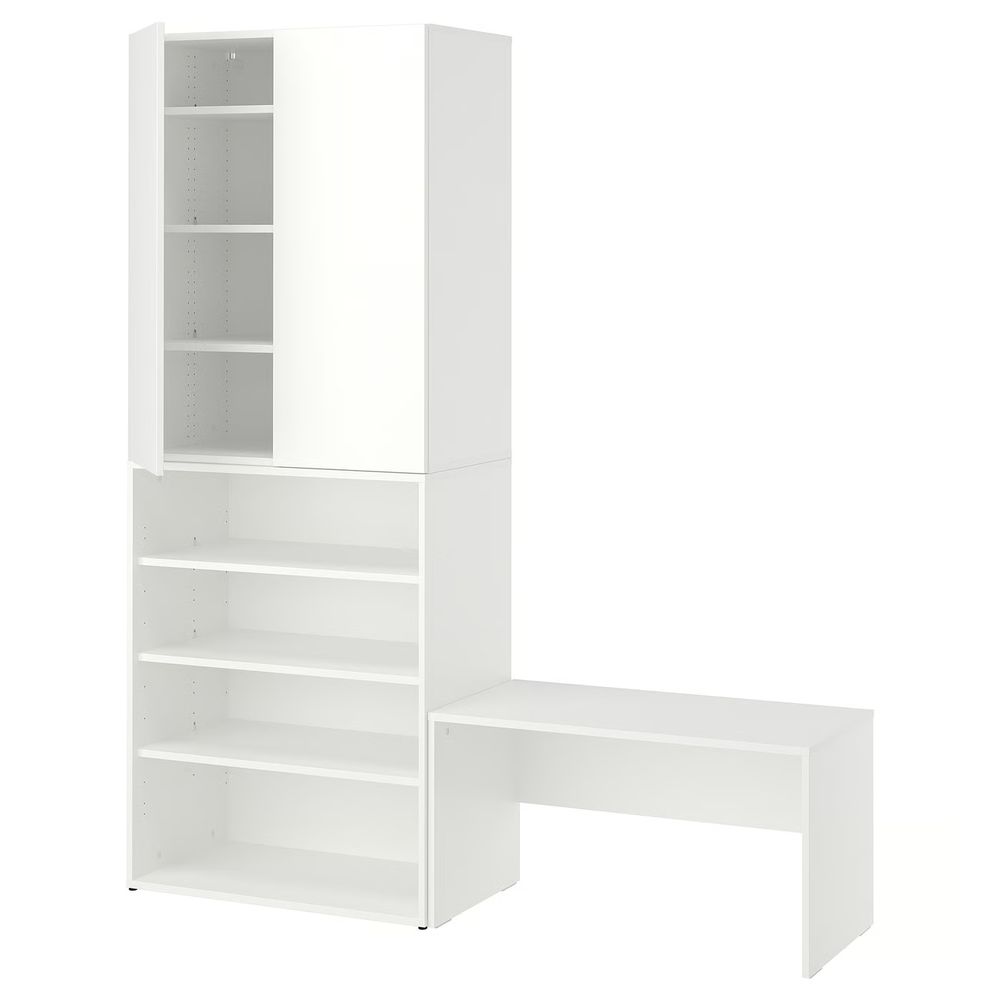 LASTARE Комбинация д/хранения - белый/со скамьей 170x42x200 см - фото 1