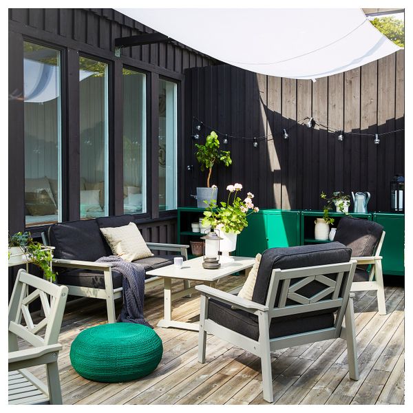 Садовое кресло, серый IKEA BONDHOLMEN БОНДХОЛЬМЕН 904.206.62 - фото 3