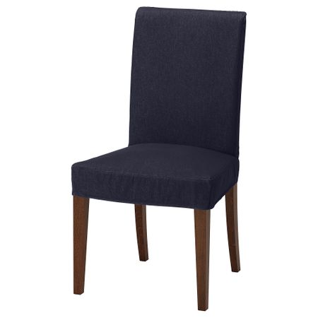 Стул ХЕНРИКСДАЛЬ, коричневый, Ванста темно-синий