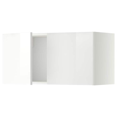 Навесной шкаф с 2 дверцами, белый/Рингульт белый 80x40 см IKEA METOD МЕТОД 794.457.01